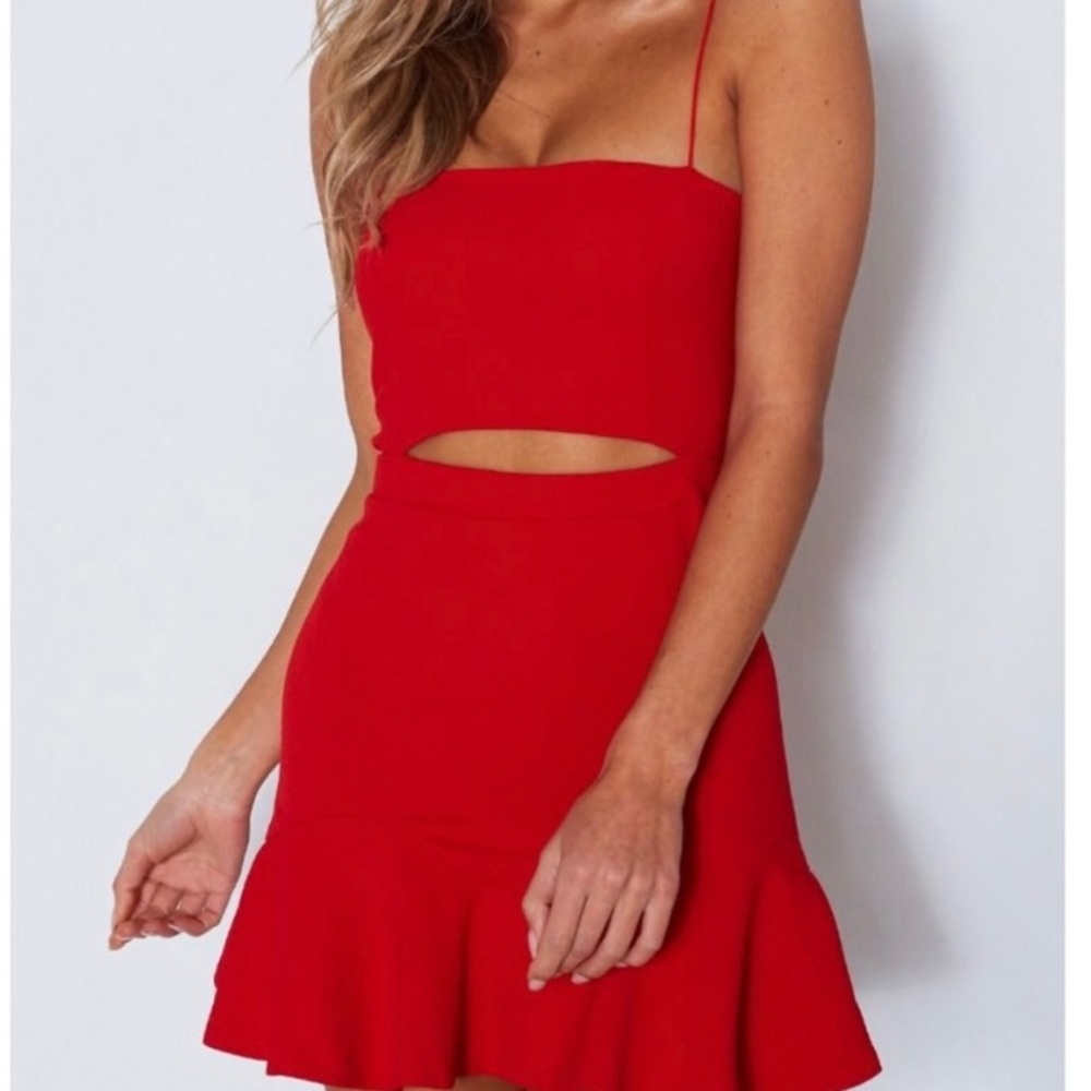 WHITE FOX BOUTIQUE RED MINI DRESS